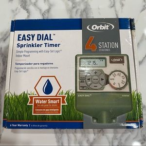 Sprinkler timer.Orbit 4 Zone station Indoor digital.